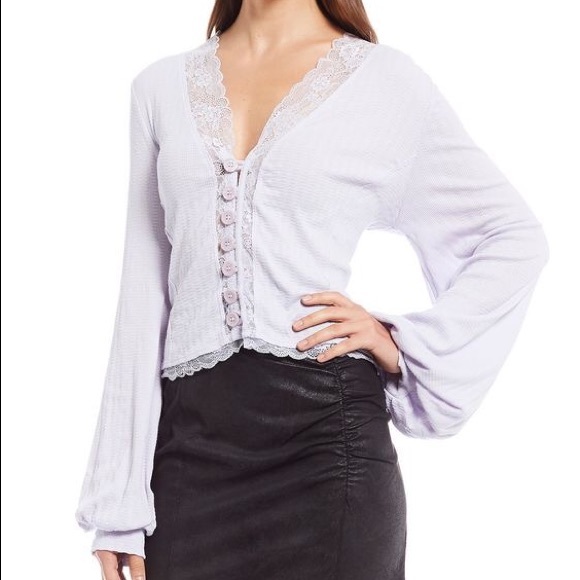 Free People Tops - NEW Free People Run With Me Peasant Top